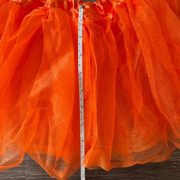 Orange Kids Tutu S/M Cute Puffy Tulle Skirt for Ballet, Party, Dress Up NEW - Picture 4 of 7